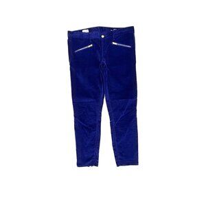 Gap Always Skinny Zipper Pocket and Back Ankles Women size 31 Velvet Blue Pants